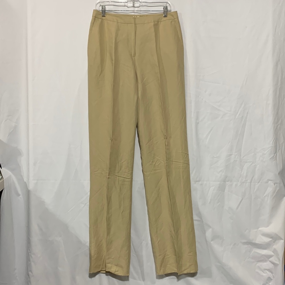 NORDSTROM STUDIO 121 linen blend pants  zip fly NWOT women sz 10